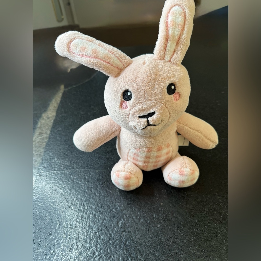 Laura Ashley Hedy Pink Bunny Rabbit Plush Easter Bunny Stuffed Toy 8.5" - Picture 3 of 10